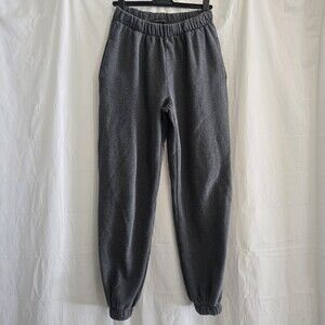 Brandy Melville Rosa Black Fleece Elastic Jogger Sweatpants Size Small